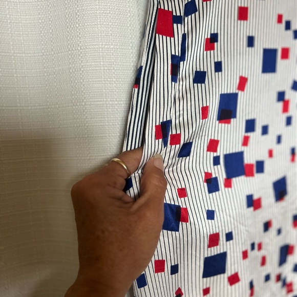 Seventy Two Changes sz 4 Retro Silk Striped Dress/Long Tunic GUC - Picture 4 of 5